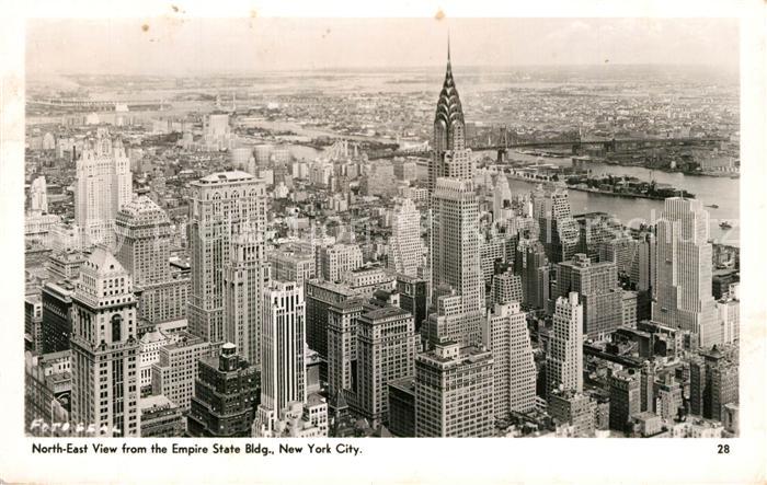 New York City North East view from the Empire State Building