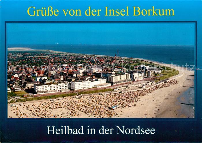Borkum Nordseeinsel Fliegeraufnahme