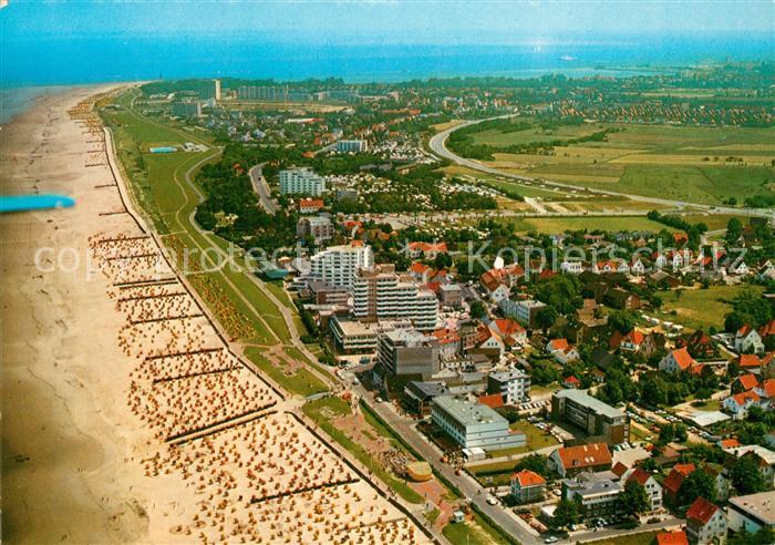 Duhnen Nordsee Nordseeheilbad Fliegeraufnahme