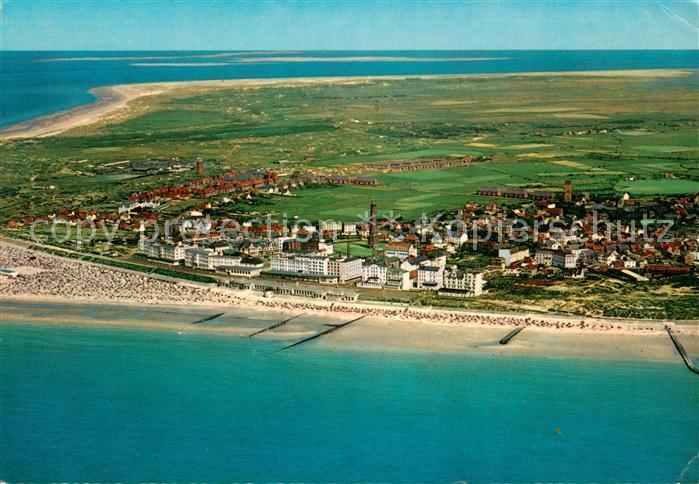 Borkum Nordseeheilbad Fliegeraufnahme