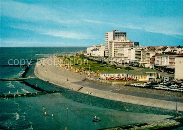 Norderney Nordseebad Strandpromenade vor der Kaiserstrasse Nordseeinsel Fliegera