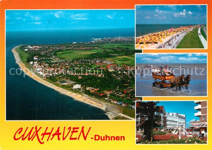 Duhnen Nordsee Strand Promenade Wattwagen Ortsmotiv Nordseeheilbad Fliegeraufnah