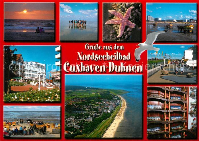 Duhnen Nordsee Sonnenuntergang am Meer Watt Seestern Moewe Wattwagen Hotel Stran