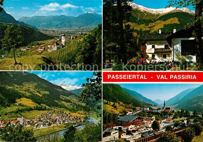 Riffian Meran Ortschaften im Passeiertal Alpenpanorama