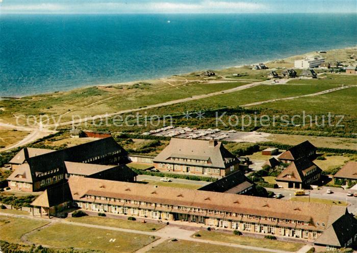 Westerland Sylt Nordseeheilbad Nordseeklinik Fliegeraufnahme