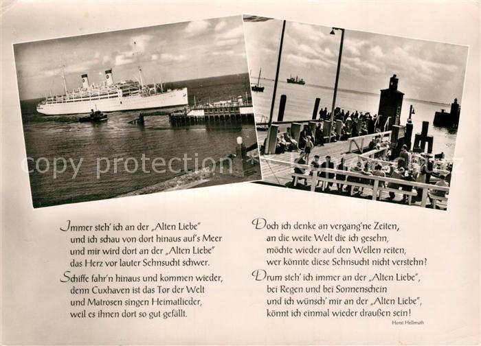 Cuxhaven Nordseebad Faehre Hafen Alte Liebe