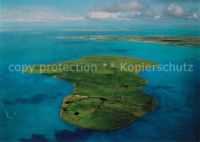 Hallig Hooge Fliegeraufnahme