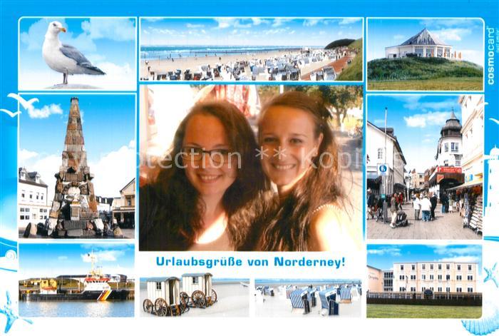 Norderney Nordseebad Moewe Strand Denkmal Badekarre Strandkoerbe Gaststaette Fus