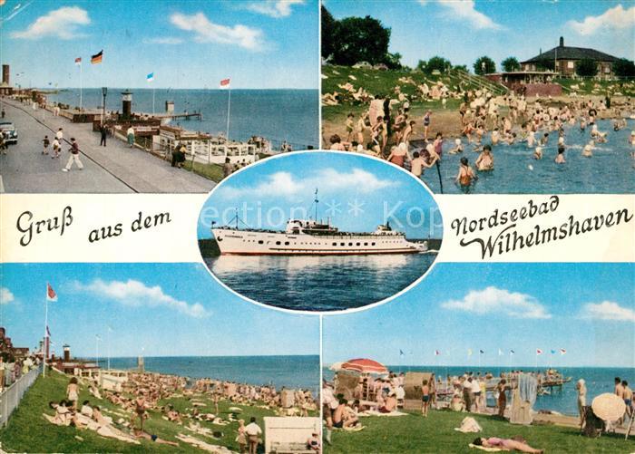 Wilhelmshaven Landungsbruecke Badestrand Faehre