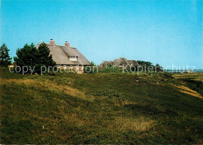 Kampen Sylt Haeuser am Wattenmeer