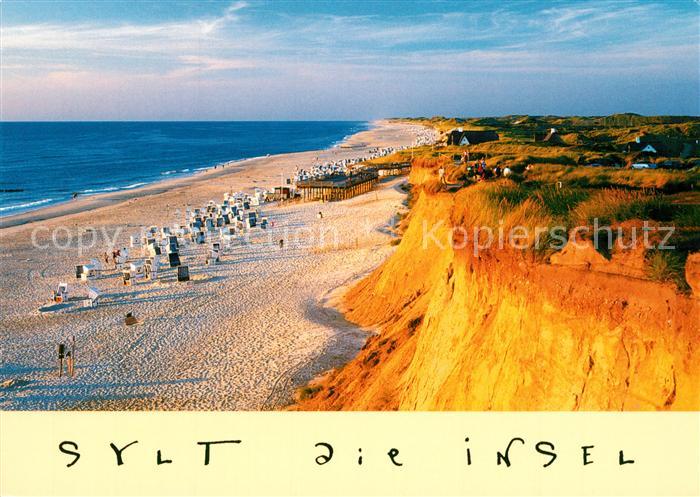 Kampen Sylt Rotes Kliff Strand