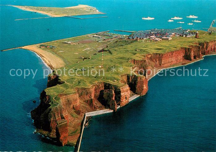 Helgoland Fliegeraufnahme von Westen