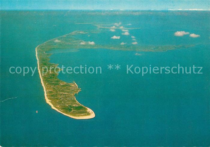 Insel Sylt Nordseeinsel im Hintergrund Insel Roem Daenemark Fliegeraufnahme
