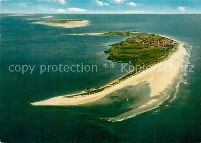 Wangerooge Nordseebad Nordseeinsel Fliegeraufnahme aus 1000 m Flughoehe