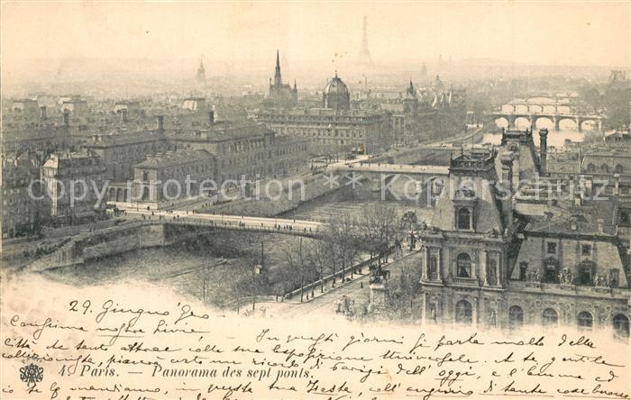 Paris Panorama des sept ponts