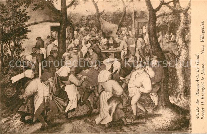 Gand Belgien Musee des Beaux-Arts Peeter Breughel le Jeune Noce Villageoise