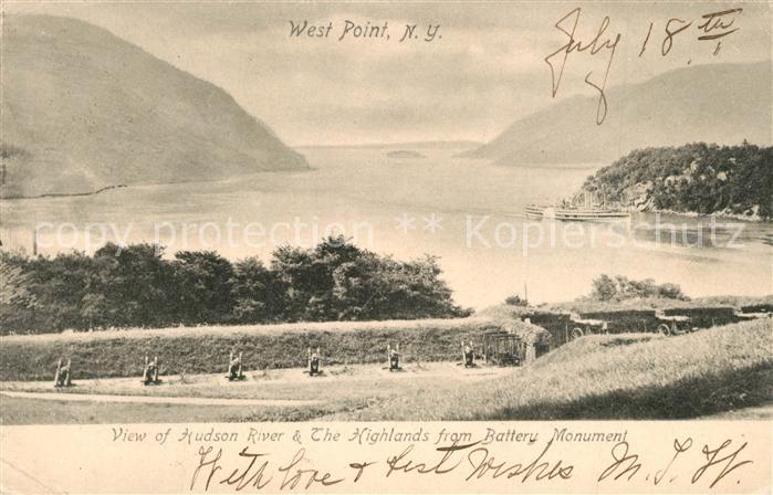 Fishkill Hudson River Highlnads from Battery Monument