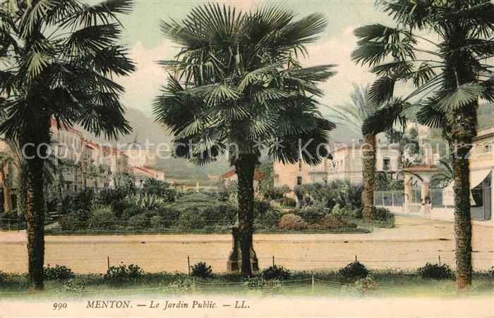 Menton Alpes Maritimes Jardin Public