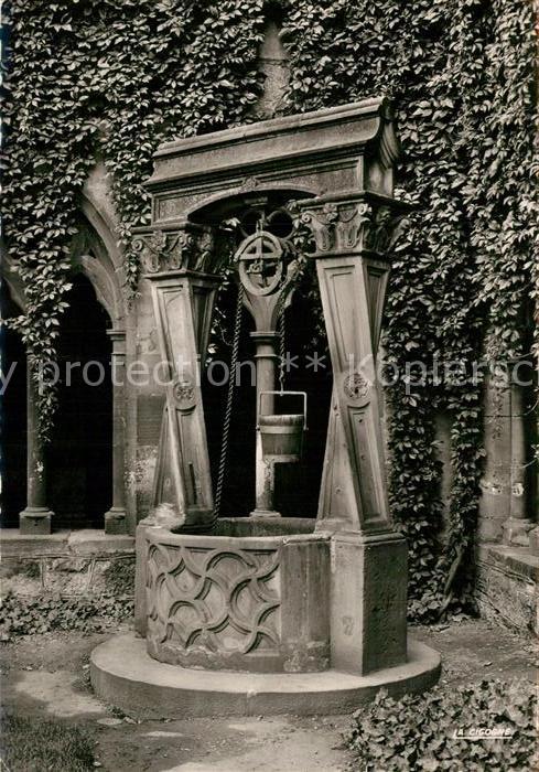 Colmar Haut Rhin Elsass Vieux puits au Musee Unterlingen