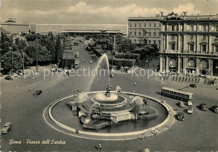 Roma Rom Piazza dell Esedra Brunnen