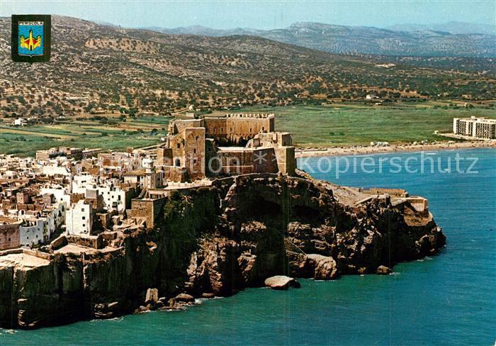 Peniscola Fliegeraufnahme Chateau et Plage