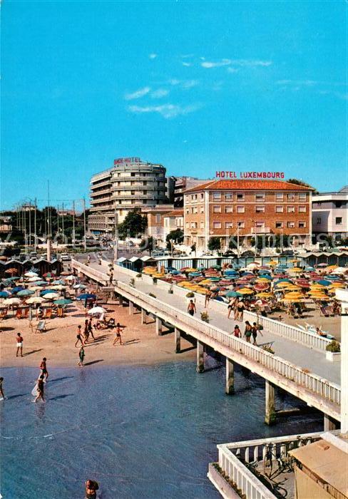 Senigallia Strand Bruecke Luxembourg et Palace-Hotel