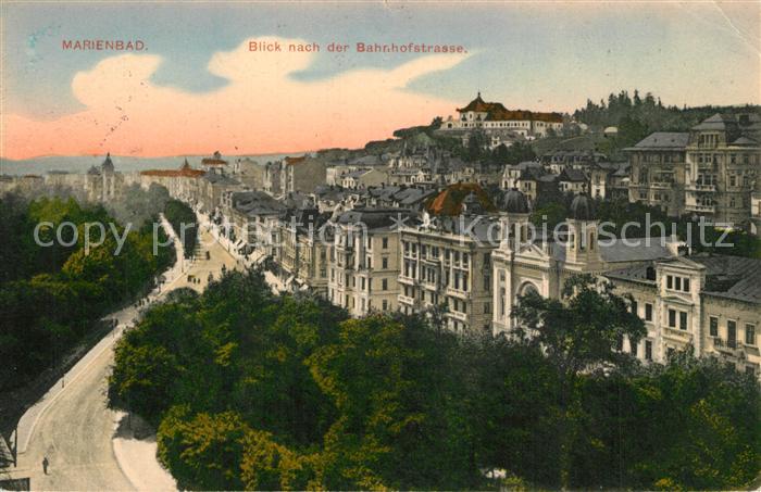 Marienbad Tschechien Boehmen Bahnhofstrasse
