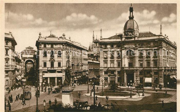 Milano Piazza Cordusio Strassenbahn