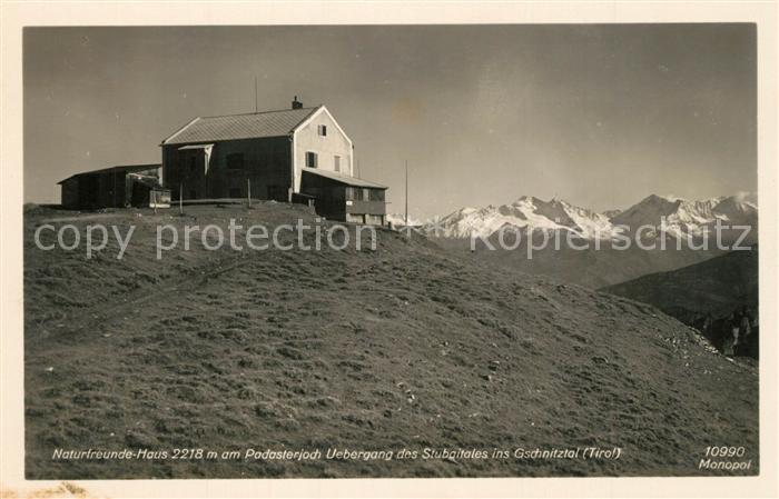 Gschnitz Tirol Gschnitztal Naturfreundehaus am Padasterjoch im Stubaital