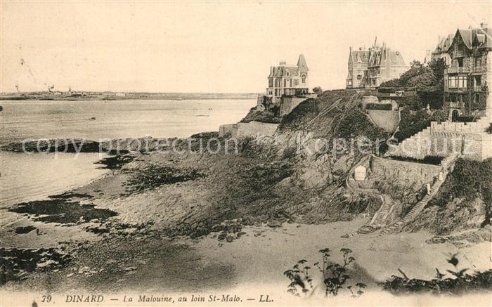 Dinard 35 La Malouine au loin St Malo