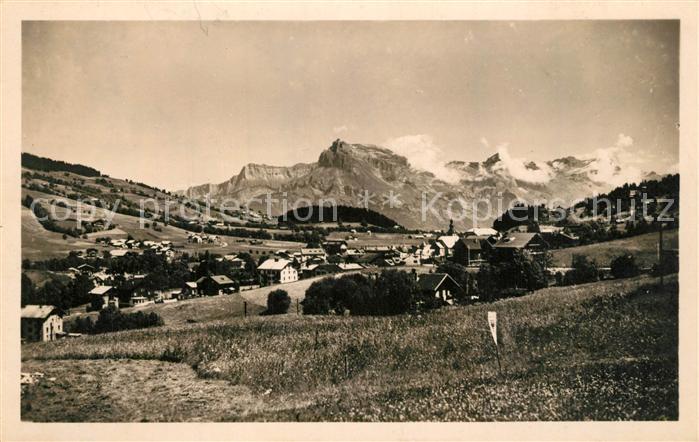 Megeve Vue generale et Aiguille de Warens