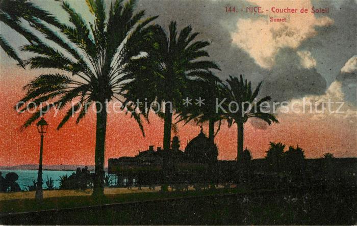 Nice Alpes Maritimes Coucher de Soleil