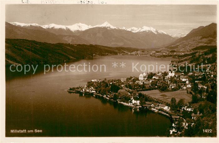 Millstatt Millstaettersee Fliegeraufnahme