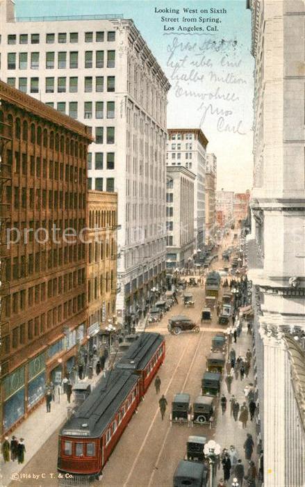 Los Angeles California Sixth Street from Spring