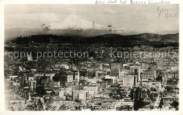 Portland Oregon Birds Eye View
