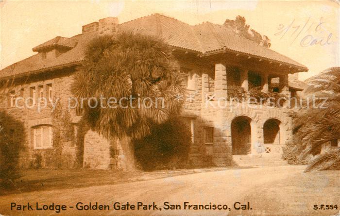 San Francisco California Park Lodge Golden Gat Park