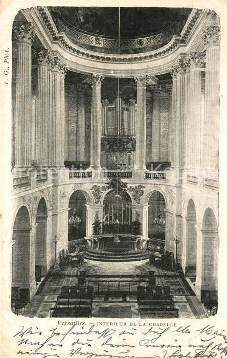 Versailles Yvelines Intérieur de la Chapelle