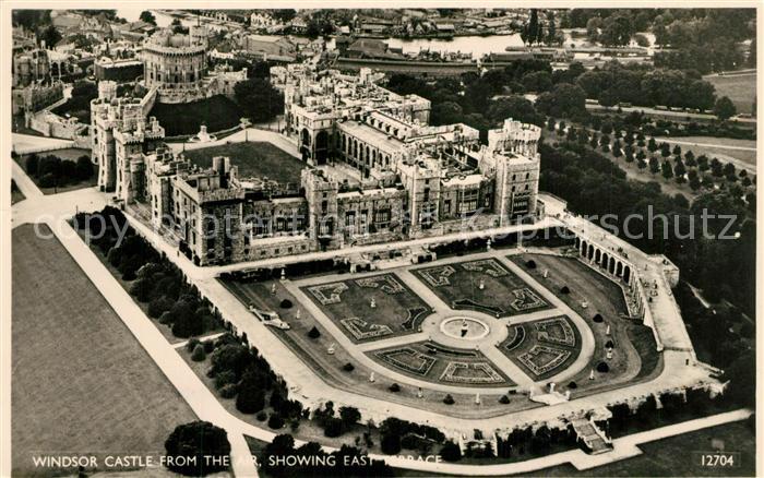 Windsor Castle Showing East Terrace aerial view