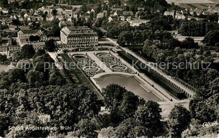 Bruehl Rheinland Schloss Augustusburg Fliegeraufnahme