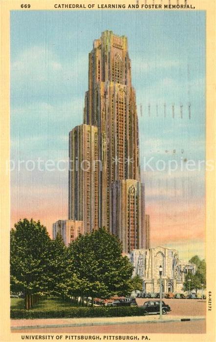 Pittsburgh Cathedral of Learning and Foster Memorial University of Pittsburgh