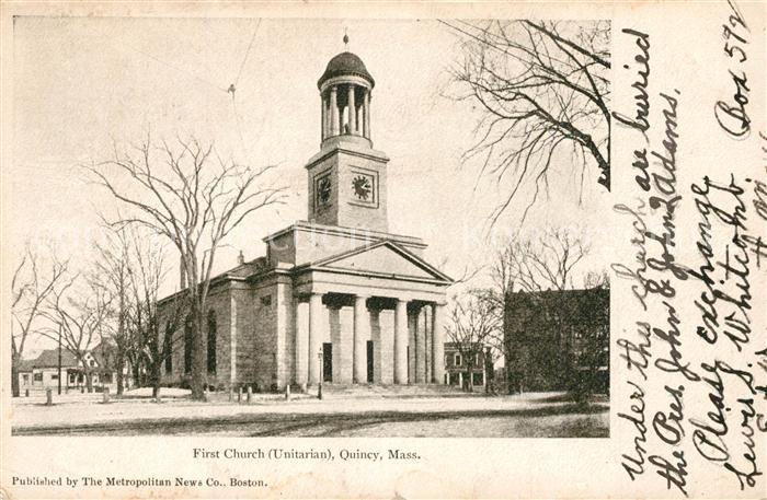 Quincy Massachusetts First Church Unitarian