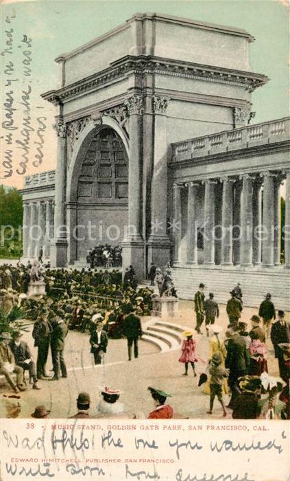 San Francisco California Music Stand Golden Gate Park