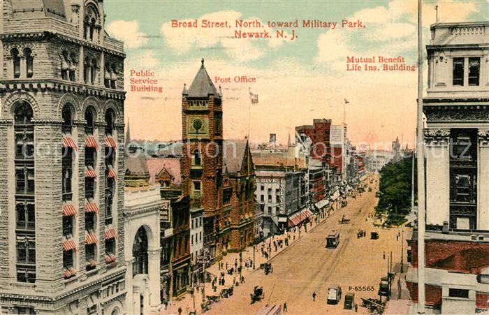 Newark New York Broad Street north toward Military Park