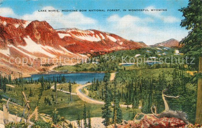 Wyoming US-State Lake Marie Medicine Bow National Forest