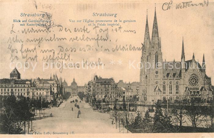 Strasbourg Alsace Eglise protestante de la Garnison Palais Impérial Garnisonkirc