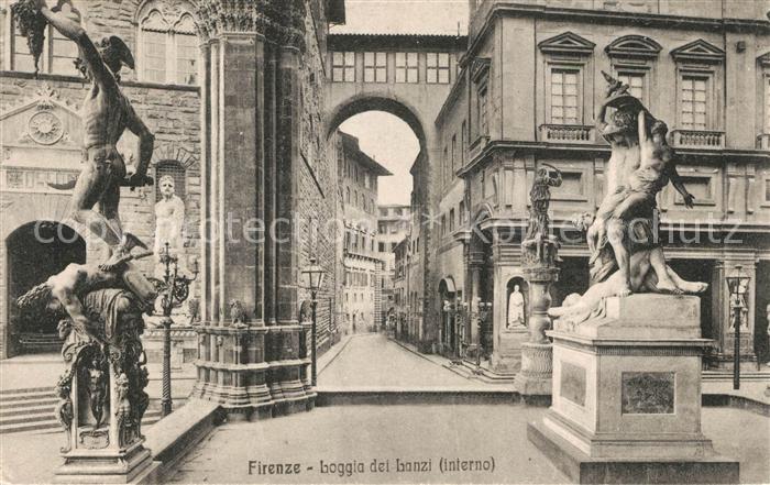 Firenze Florenz Loggia dei Lanzi interno Monumento