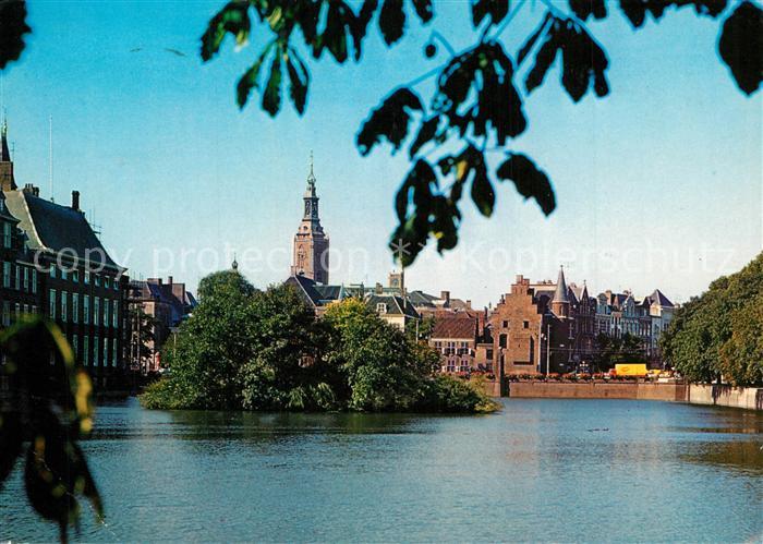 Den Haag Hofvijver Parlementsgebouwen Jacobuskerk