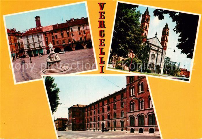 Vercelli Piazza Cavour Basilica di Sant Andrea Caserma Jamiano