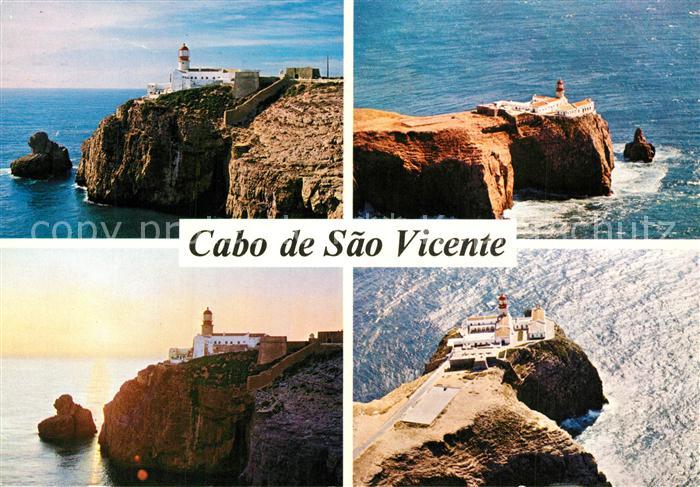 Sagres Algarve Cabo de Sao Vicente Leuchtturm Steilkueste