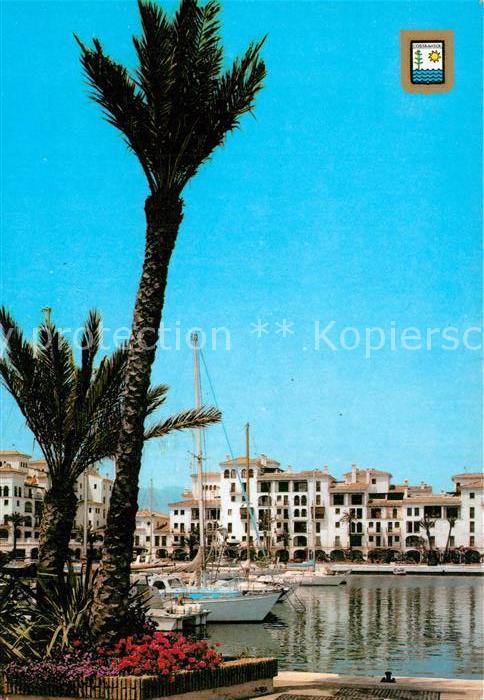 Manilva Puerto de la Duquesa Partie am Hafen Segelboote